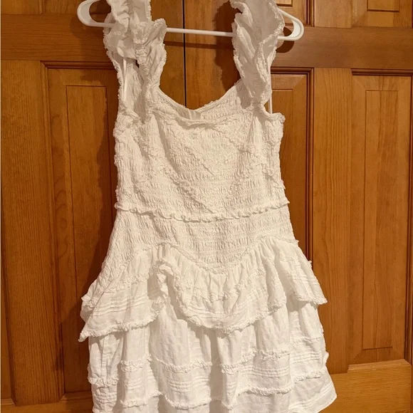 LoveShackFancy Textured White Dress - Picture 3 of 5